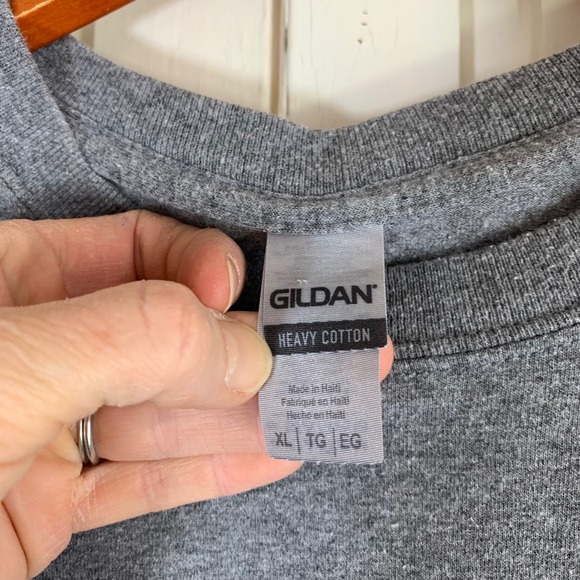 Gildan University Pennsylvania T Shirt Mens XL Heavy Cotton Gray Short Sleeve - Picture 4 of 10